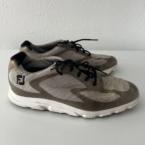 FOOTJOY FJ SUPERLITES XP Golf Shoes Men’s Size 10.5 M Soft Spike Gray 58025‎ - Picture 5 of 10